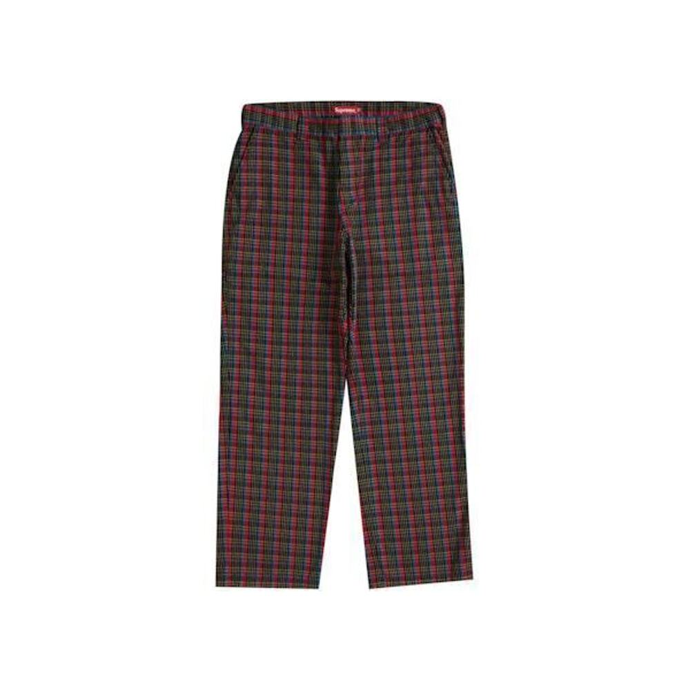 Supreme Work Pant (SS23) Red Plaid Sz 36 - Picture 1 of 1